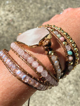 Load image into Gallery viewer, Pink Stone Wrap Bracelet
