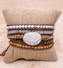 Load image into Gallery viewer, White Stone Wrap Bracelet
