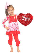 Load image into Gallery viewer, Stripe and Heart two piece set
