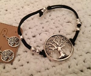 Tree bracelet and earrings