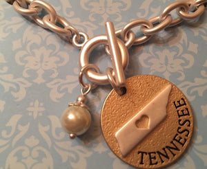 Heart of Tennessee toggle bracelet