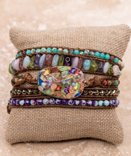 Load image into Gallery viewer, Multi Stone Wrap Bracelet
