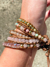Load image into Gallery viewer, Pink Stone Wrap Bracelet
